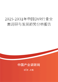 2025-2031年中國DVR行業(yè)全面調(diào)研與發(fā)展趨勢分析報(bào)告