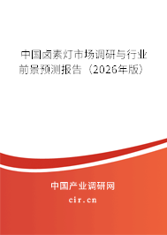 中國鹵素燈市場調研與行業(yè)前景預測報告（2026年版）