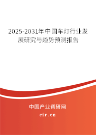 2025-2031年中國(guó)車燈行業(yè)發(fā)展研究與趨勢(shì)預(yù)測(cè)報(bào)告