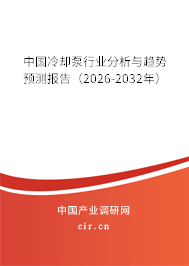 中國冷卻泵行業(yè)分析與趨勢預(yù)測報告（2026-2032年）