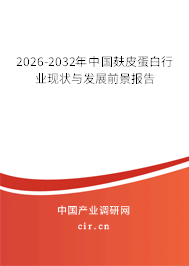 2026-2032年中國麩皮蛋白行業(yè)現(xiàn)狀與發(fā)展前景報告