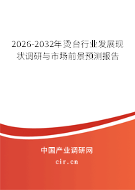 2026-2032年燙臺行業(yè)發(fā)展現狀調研與市場前景預測報告