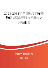 2025-2031年中國懸浮列車市場現(xiàn)狀深度調(diào)研與發(fā)展趨勢分析報告