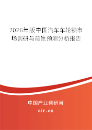 2026年版中國(guó)汽車車輪鎖市場(chǎng)調(diào)研與前景預(yù)測(cè)分析報(bào)告