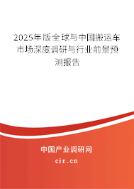 2025年版全球與中國搬運車市場深度調(diào)研與行業(yè)前景預測報告