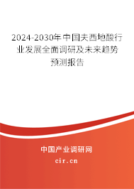 2024-2030年中國夫西地酸行業(yè)發(fā)展全面調(diào)研及未來趨勢預測報告
