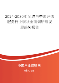 2024-2030年全球與中國評估服務(wù)行業(yè)現(xiàn)狀全面調(diào)研與發(fā)展趨勢報告