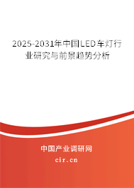 2025-2031年中國LED車燈行業(yè)研究與前景趨勢分析
