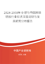 2024-2030年全球與中國(guó)苯磷硫胺行業(yè)現(xiàn)狀深度調(diào)研與發(fā)展趨勢(shì)分析報(bào)告
