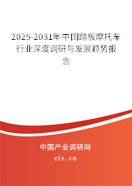 2025-2031年中國踏板摩托車行業(yè)深度調(diào)研與發(fā)展趨勢(shì)報(bào)告