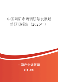 中國磷礦市場調(diào)研與發(fā)展趨勢預(yù)測報告（2025年）