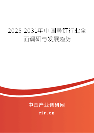 2025-2031年中國鼻釘行業(yè)全面調(diào)研與發(fā)展趨勢
